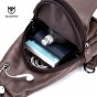 BULLCAPTAIN 2018 Fashion Genuine Leather Crossbody Bags Men Casual Messenger Bag Small Brand Designer Male Shoulder Bags NCZ060