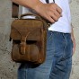 Leather Men Multifunction Casual Fashion Shoulder Messenger Crossbody Bag Designer Mochila Waist Belt Pack Tablet Bag Pouch 2074