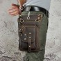 Real Leather Multifunction Men One Shoulder Crossbody Messenger Bag Hook Waist Pack Phone Cigarette Case Drop Leg Bag 2141