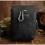 Real Leather Cowhide Retro Men Design Casual Daily Use Small Waist Belt Bag Hook Pack Fashion 5