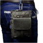 Real Leather Men Multifunction Small Crossbody Bag Messenger One Shoulder Bag Cowhide Hook Waist Belt Bag Cigarette Case 611-18g