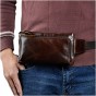 Real Leather men Casual Design Waist Belt Bag Chest Pack Fashion Cowhide Waist Phone Cigarette Case Pouch B575