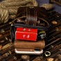 Real Leather men Casual Design Small Waist Bag Pouch Cowhide Fashion Hook Waist Belt Pack Cigarette Case Phone Pouch 012c