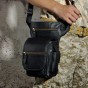 Quality Leather Men Design Casual Messenger Shoulder Sling Bag Fashion Multifunction Waist Belt Pack Drop Leg Bag Pouch 3110b