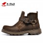 Z. Suo men's boots,head layer cowhide boots,tooling buckles set mouth boots male restoring ancient ways botas hombre zs337