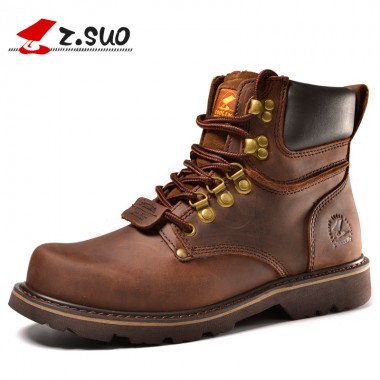 Z. Suo men boots. Fashion first layer of leather men's boots, high-quality tooling boots man, botas hombre zs16508