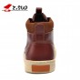 Z. Suo men boots. The first layer of cowhide fashion boots man, pure color with men's casual shoes, Zapatos de cuero zs9705