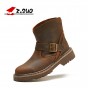 Z. Suo women 's boots, leather boots, both women and women in western ancient looping buckles canister boots woman, zs1308