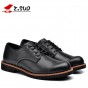 Z. Suo men 's shoes, new spring and autumn casual leather men's shoes, solid color Europe retro shoes men zapatos  bots. zs16702